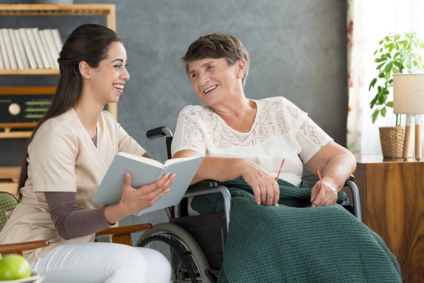 Participating in daily activities together can help healthcare assistants connect with their clients