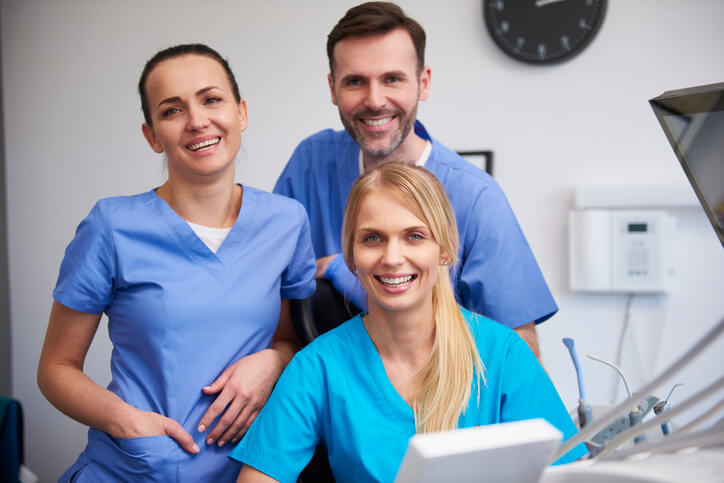 Group of healthcare assistants at work after healthcare assistant training