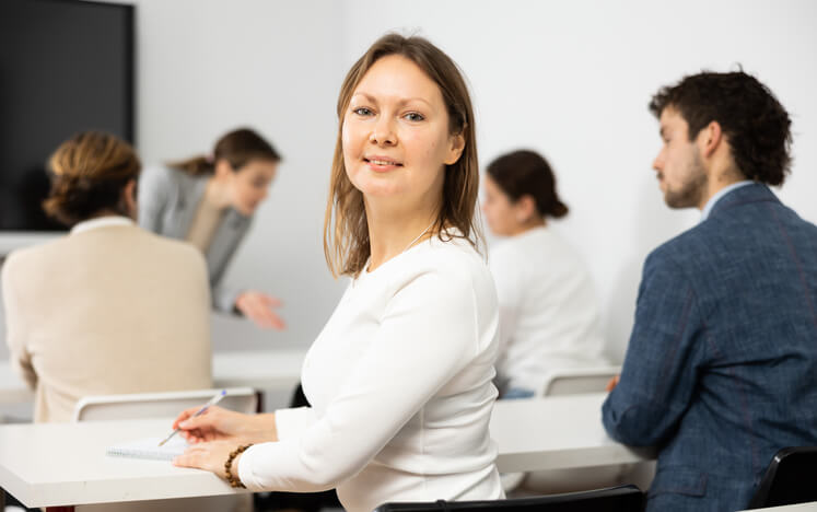 Adult learner pursuing career training for a career change at 30