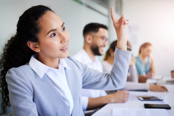 A business student learning emotional intelligence skills
