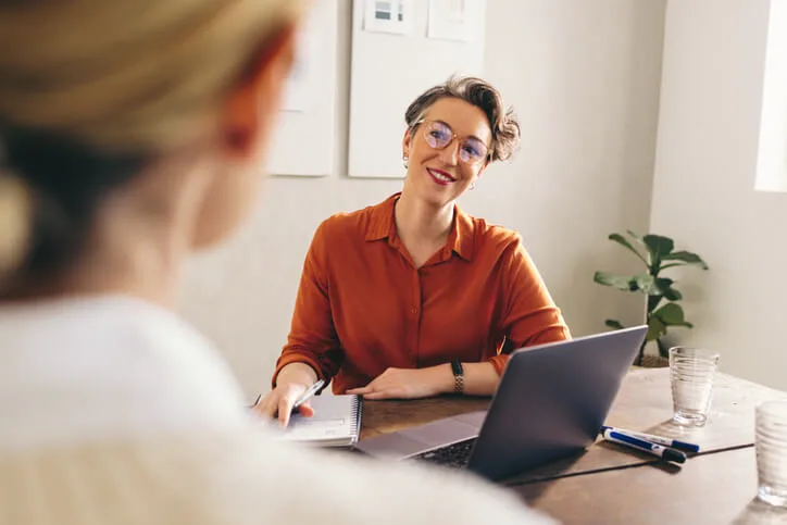 A community support worker is building trust during one-on-one client support