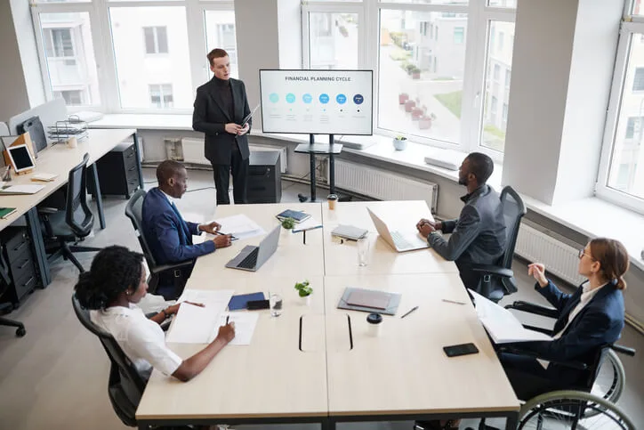 PowerPoint presentations highlight business communication skills.
